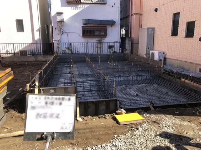 配筋工事の様子