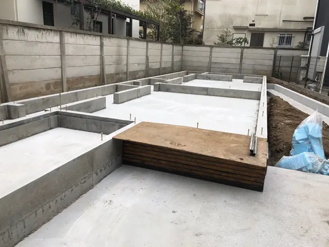 基礎完成の様子
