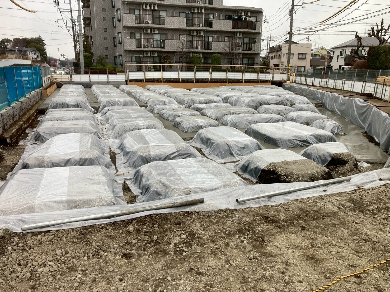 プロストック町田 基礎工事 配筋前