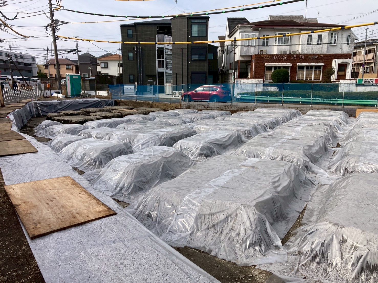 プロストック町田 基礎工事 配筋前