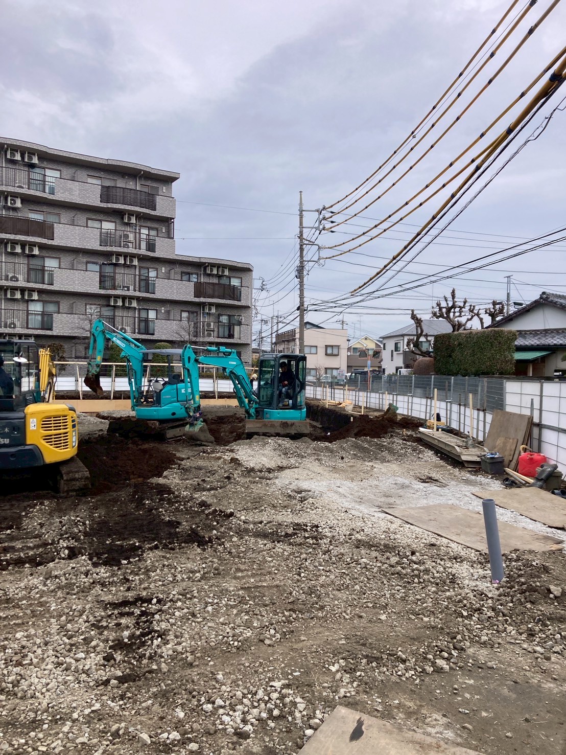プロストック町田 基礎工事 配筋前