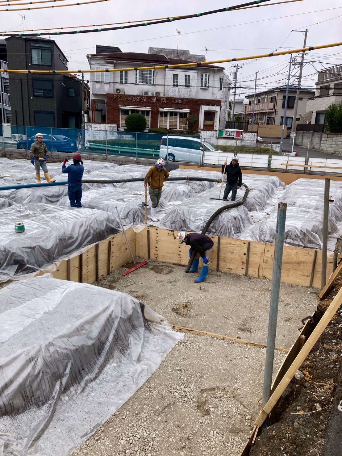 プロストック町田 基礎工事 配筋前