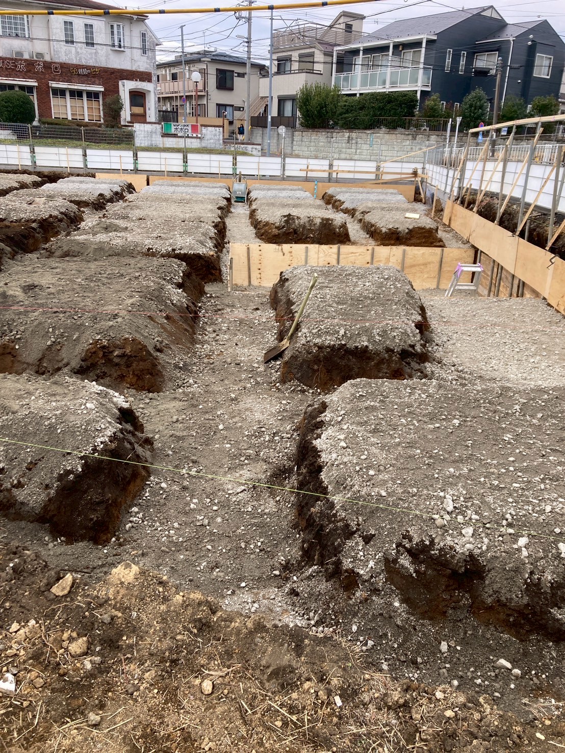 プロストック町田 基礎工事 配筋前