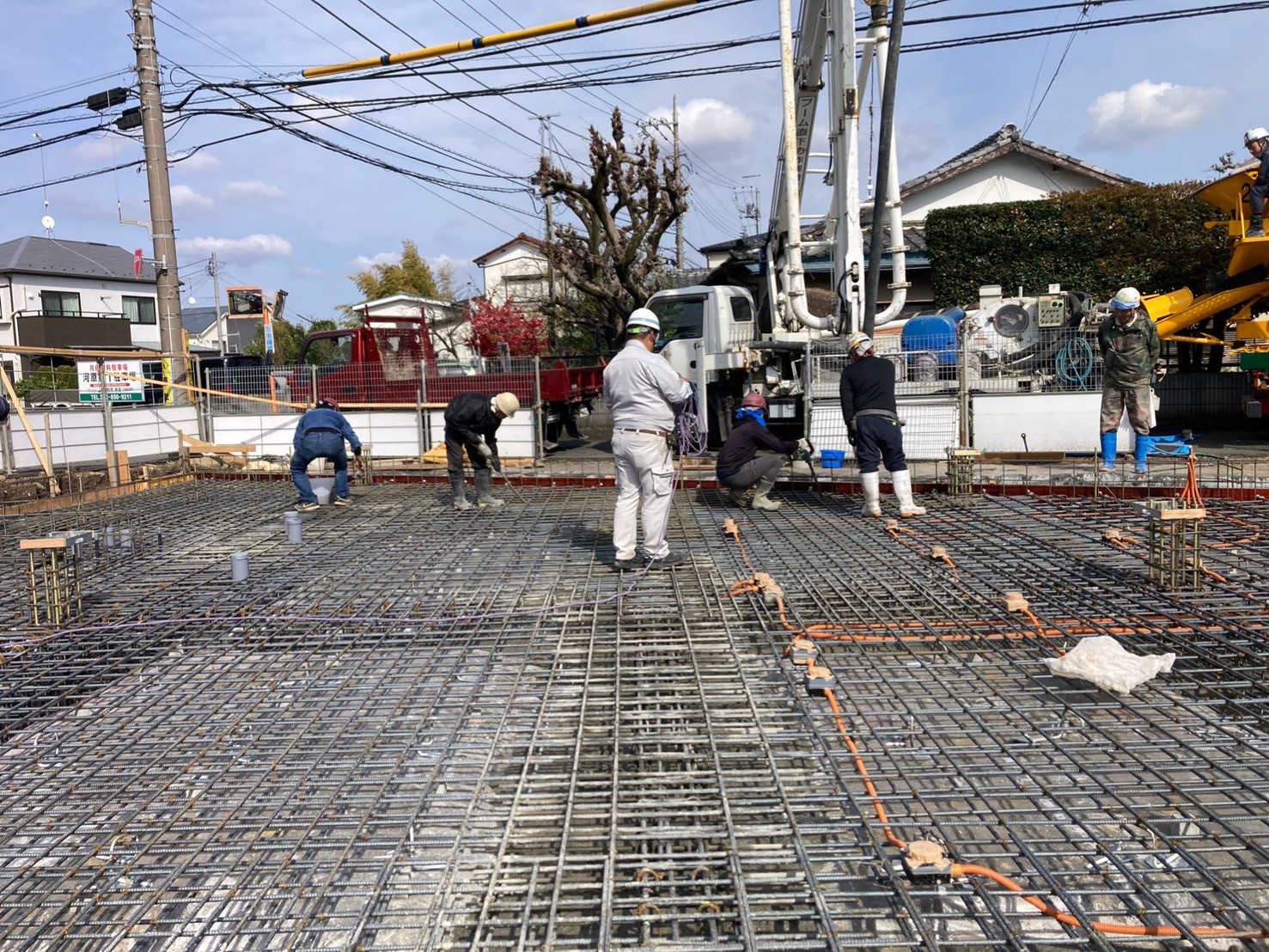 プロストック町田 基礎工事 配筋前