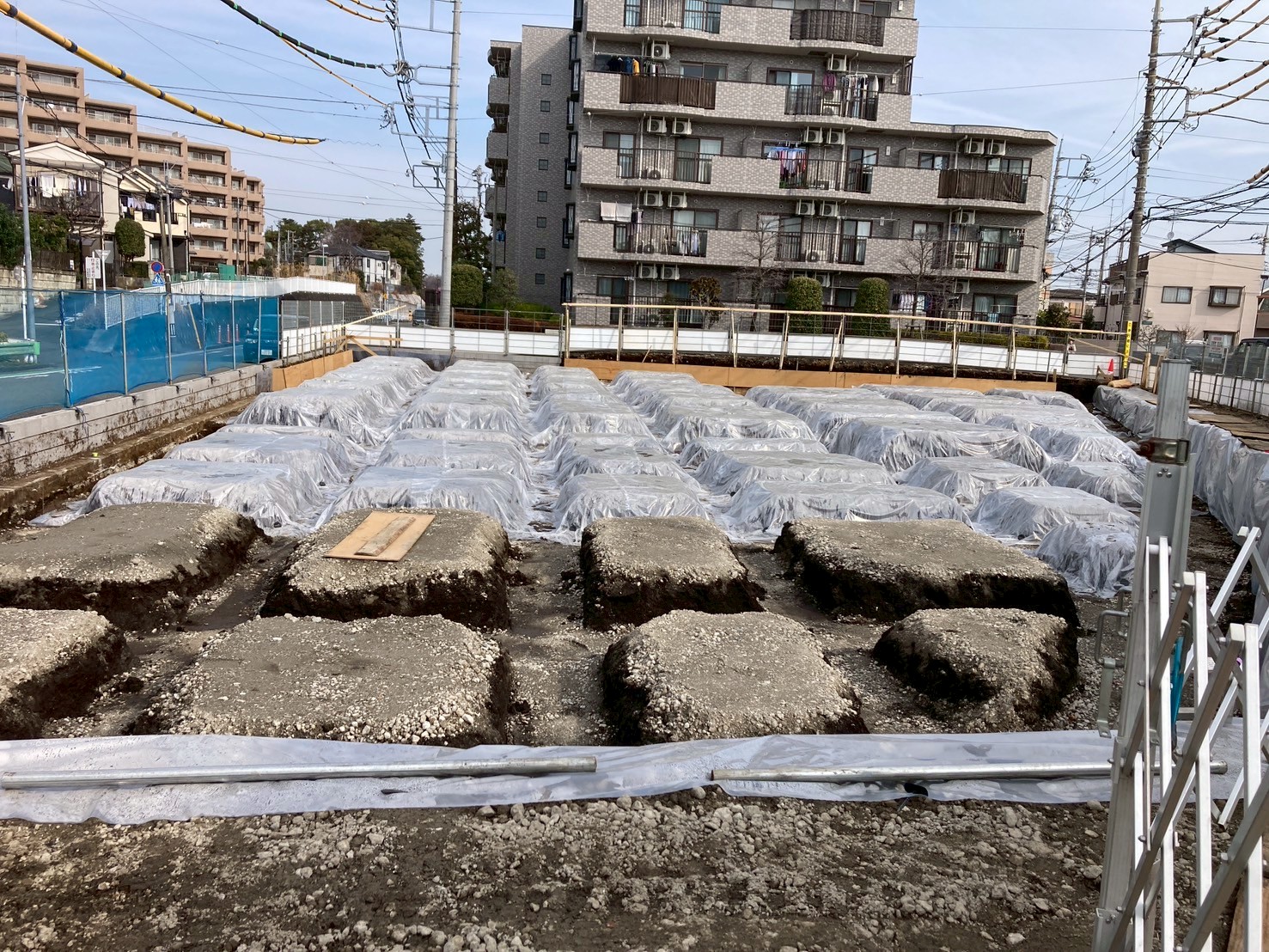 プロストック町田 基礎工事 配筋前
