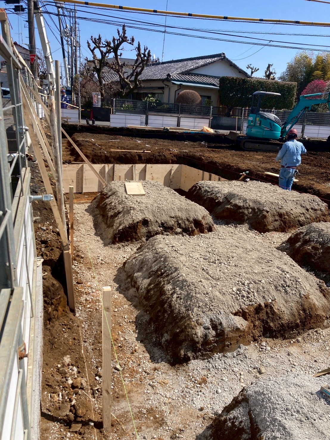 プロストック町田 基礎工事 配筋前