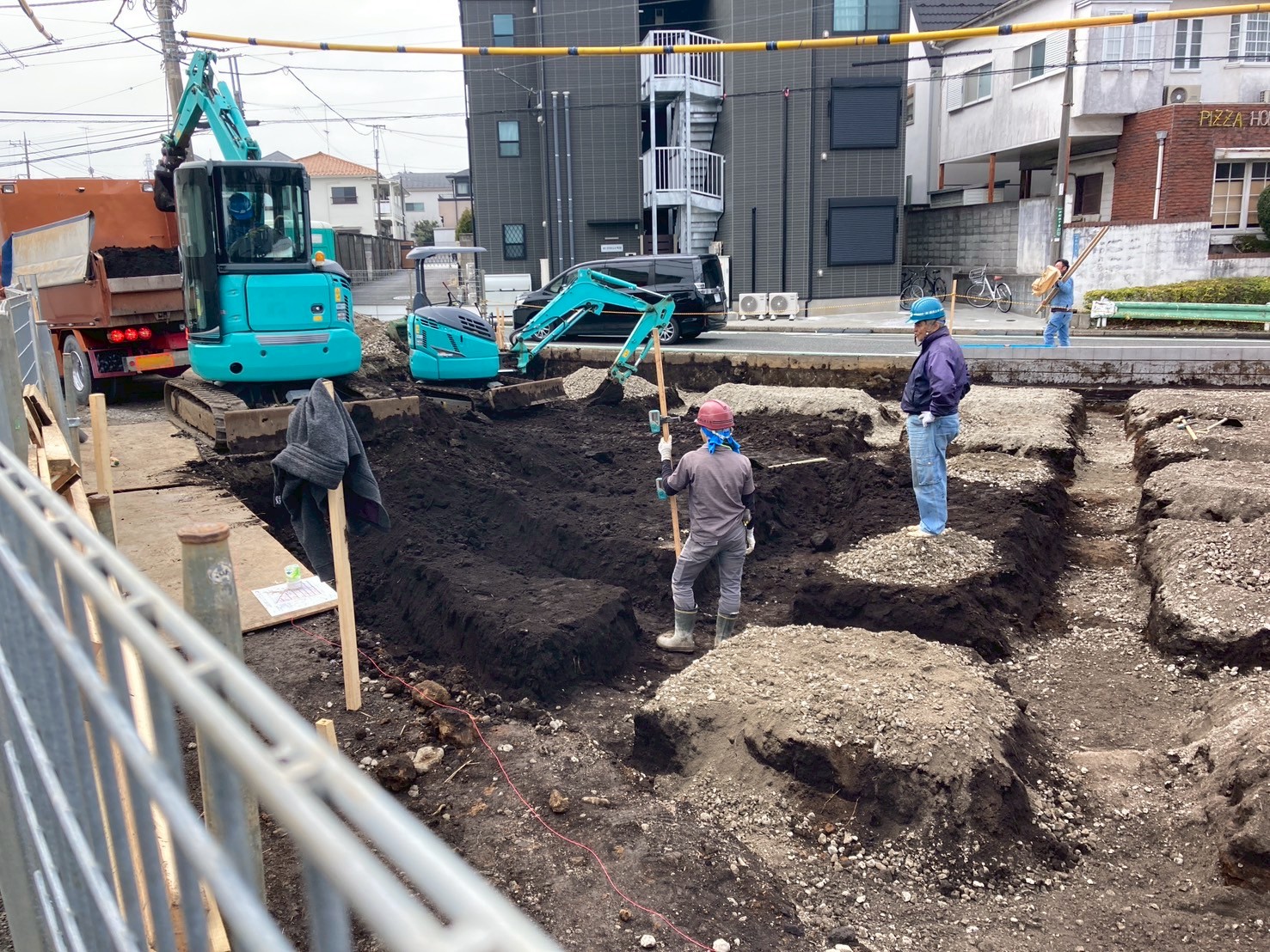 プロストック町田 基礎工事 配筋前