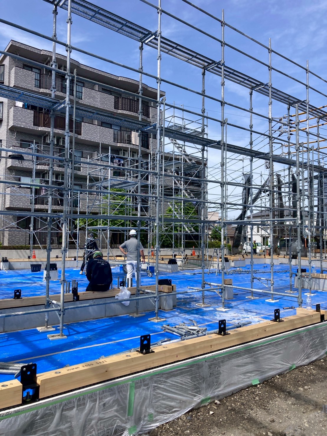 プロストック町田 基礎工事 配筋前